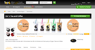 Em's Tea and Coffee - Top4 Technology
