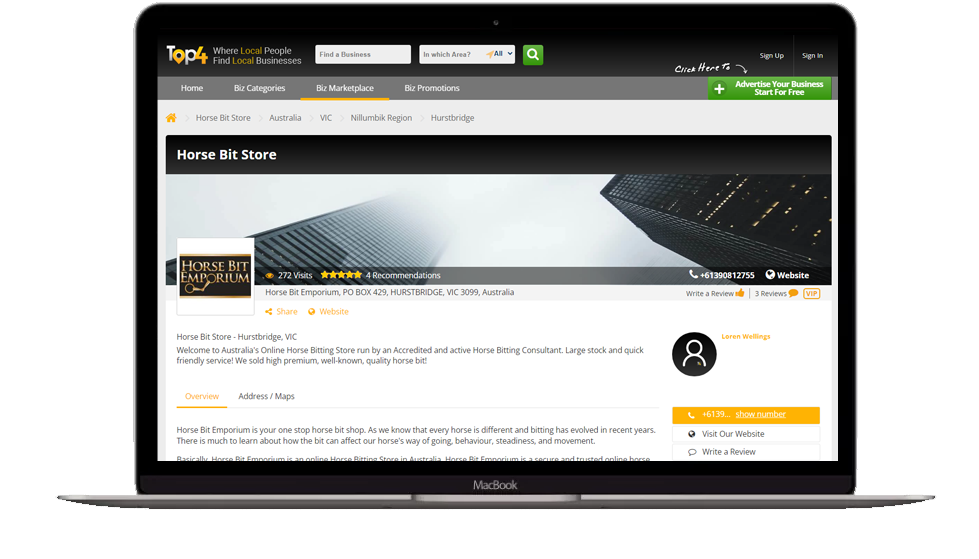 http://Horse%20Bit%20Store%20Ecommerce%20visibility
