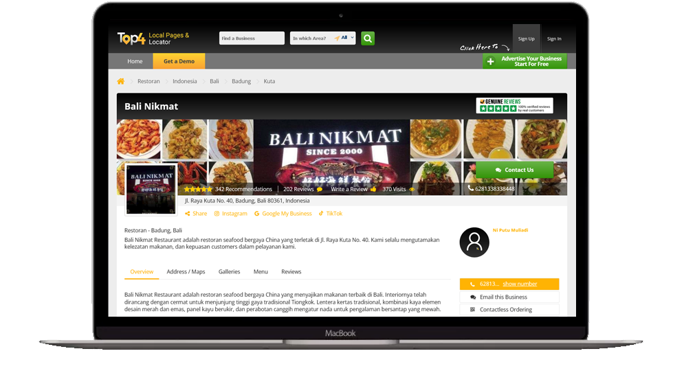 http://How%20does%20Top4%20devise%20a%20way%20to%20help%20a%20restaurant%20in%20Bali%20maintain%20relationships%20with%20clientele%20and%20broadcast%20information%20to%20the%20masses%20about%20its%20business?