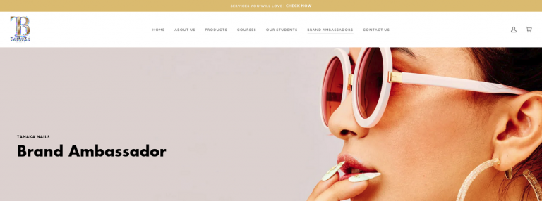 Landing Page Services for Tanaka Beauty - Nail Supplies
