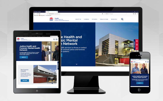 Portal Design for The Justice Health and Forensic Mental Health Network